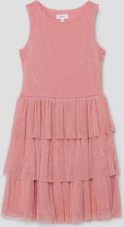 s.Oliver Minikleid Mehrlagiges Kleid aus zartem Mesh Layering