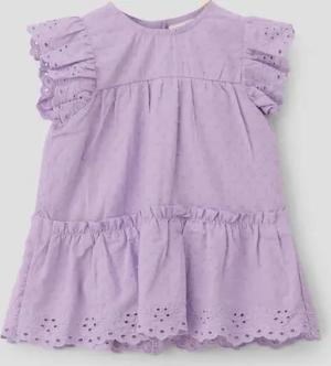 s.Oliver Jerseykleid Kleid mit Dobby-Struktur Raffung