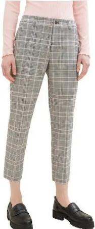 TOM TAILOR Denim 7/8-Hose mit Karomuster