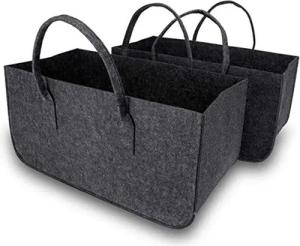 XDeer Handtasche Handtasche Tote Tasche Damen Filztasche,Einkaufsshopper (Einkaufsshopper), Kaminholzkorb Filz Einkaufstasche Shopper Einkaufskorb