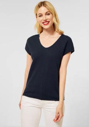 STREET ONE T-Shirt mit Struktur-Optik