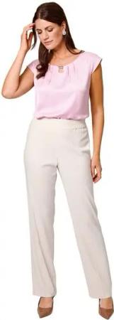 HERMANN LANGE Collection Bundfaltenhose mit elastischem Bund
