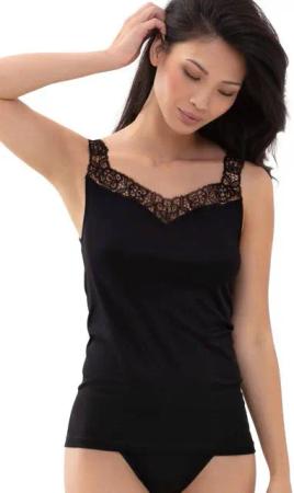 Mey Tanktop EMOTION ELEGANCE Spitzenverzierung am Dekolleté und den Trägern
