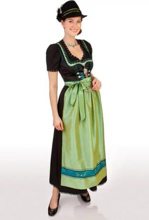 Spieth & Wensky Dirndl Dirndl lang 2tlg. - NACHT/LANG - lindgrün
