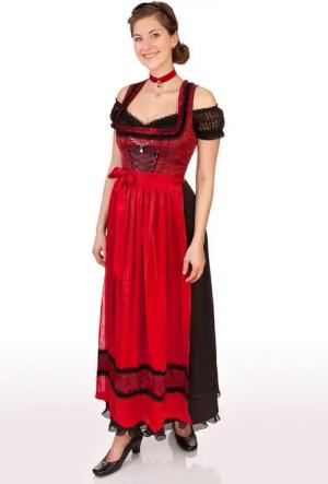 Spieth & Wensky Dirndl Dirndl lang 2tlg. - NERITZ - rot
