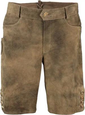 Spieth & Wensky Lederhose SPIETH & WENSKY Leder-Shorts Pio schotter Ziegenleder