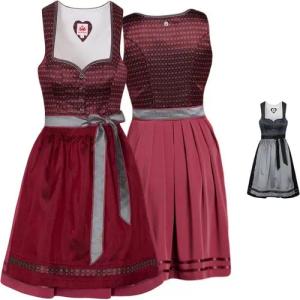 Spieth & Wensky Dirndl Wiga-Dirndl 2-teiliges Midi-Dirndl Kleid Dirndl Trachtenkleid