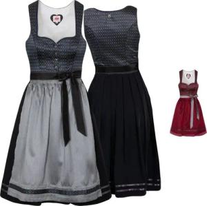 Spieth & Wensky Dirndl Wiga-Dirndl 2-teiliges Midi-Dirndl Kleid Dirndl Trachtenkleid