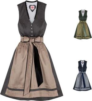 Spieth & Wensky Dirndl Dilliane Dirndl Dirndl Dilliane Midi-Dirndl Kleid 2-teiliges Trachtenkleid