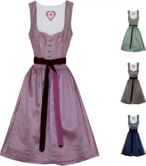 Spieth & Wensky Dirndl Deich Dirndl Dirndl Deich Lange-Dirndl Kleid 2-teiliges Trachtenkleid