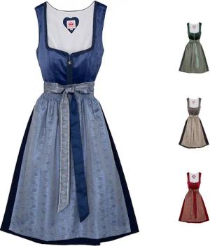 Spieth & Wensky Dirndl Diandra Dirndl Dirndl Diandra Midi-Dirndl Kleid 2-teiliges Trachtenkleid