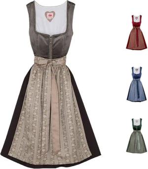 Spieth & Wensky Dirndl Diandra Dirndl Dirndl Diandra Midi-Dirndl Kleid 2-teiliges Trachtenkleid