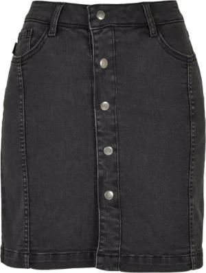 URBAN CLASSICS Sommerrock Urban Classics Damen Ladies Organic Stretch Button Denim Skirt (1-tlg)