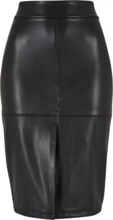 URBAN CLASSICS Sommerrock Urban Classics Damen Ladies Synthetic Leather Pencil Skirt (1-tlg)