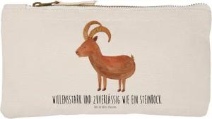 Mr. & Mrs. Panda Kosmetiktasche Sternzeichen Steinbock - Weiß - Geschenk, Geschenk Januar, Stiftemäppchen, Astrologie, Etui, Geschenk Dezember, Horoskop, Ziege, Aszendent, Federmappe (1-tlg)