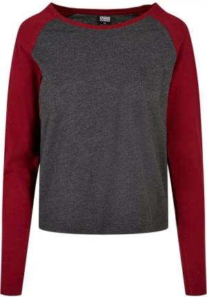 URBAN CLASSICS Langarmshirt Urban Classics Damen Ladies Contrast Raglan Longsleeve (1-tlg)