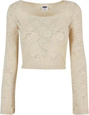 URBAN CLASSICS Longsleeve Urban Classics Damen Ladies Cropped Lace Longsleeve (1-tlg)