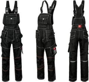 Urgent Arbeitslatzhose Arbeitslatzhose Sicherheitshose Schutzhose Workwear schwarz URGB