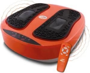 MediaShop Vibrationsplatte VibroLegs, 30 W, 10 Intensitätsstufen, (3 tlg., mit Trainingsplan)
