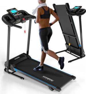 Kinetic Sports Laufband, klappbar, Konsole mit LCD-Display, 750 Watt Motor, bis 10 km/h