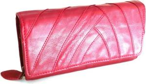 JOCKEY CLUB Geldbörse JAWS, rot, 12 Kartenfächer, 3 Scheinfächer, USED-OPTIK, Echtleder