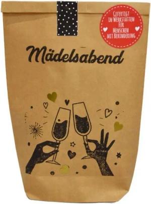 Wunderle Wundertüte Mädelsabend Cheers Wundertüte für eine schöne Zeit, Mitbringsel, Geschenk, Geschenkidee für Freundin und Frauen