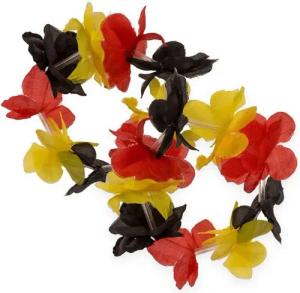 Marabellas Shop Flagge 2er Deutschland Armreif mit Blumen-Optik Einheitsgröße Aloha-Fußkette