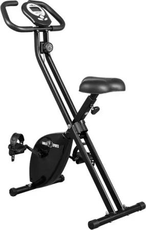 GORILLA SPORTS Heimtrainer Verstellbarer Sitz & Widerstand, klappbar, bis 100 kg, Schwarz, F-Bike (1-tlg)