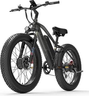 DOTMALL Air Bike LANKELEISI MG740PLUS Offroad-Elektrofahrrad mit zwei Motoren