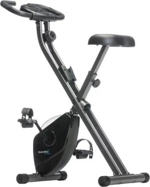 Skandika Heimtrainer Foldaway X-1000 Fitnessbike, X-Bike, F-Bike, klappbar, LCD-Display, Handpuls-Sensoren, 8-stufiger Magnetwiderstand, bis 130kg, für Zuhause