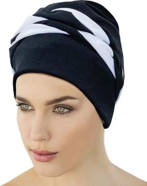 Fashy Badekappe Fashy - Badehaube Badekappe Bademode Damen Schwarz Weiß 3493-20