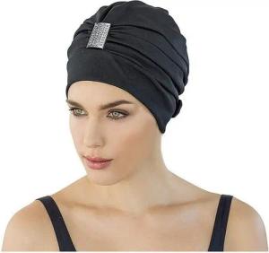Fashy Badekappe Badehaube Badekappe Bademütze Bademode Damen Schwarz mit Strass Fashy