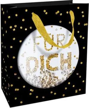 Braun+Company Atelier Geschenkpapier Braun & Company Geschenktragetasche Pailletten für