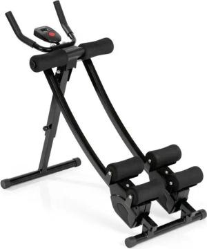 VITALmaxx Heimtrainer Trainingsgerät Abmaxx 6 5 Schwierigkeitsstufen schwarz, Bauchmuskeltrainer, AB Trainer, platzsparend