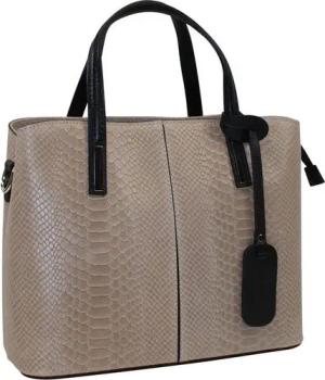 fs-bags Handtasche fs9031, Snake Prägung, Made in Italy