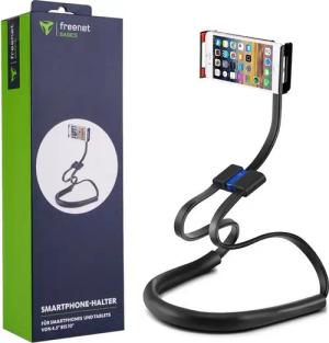 freenet TV Basics Handy-Halterung Nackenhalterung Tablet-Halterung, (Hals Halter Smartphone Tablet POV VLOG Selfie Bett 360-Grad)