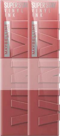 MAYBELLINE NEW YORK Lippenstift Maybelline New York Super Stay Vinyl Ink Dopa, mit natürlichen Inhaltstoffen