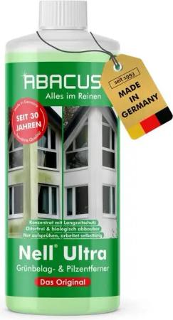 ABACUS Nell Ultra Algenentferner, Grünbelagentferner, Flechtenentferner Grünbelagentferner (Bekannt aus QVC, [- Ergiebiges Konzentrat Selbsttätig mit Langzeitschutz)