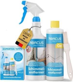 ABACUS Schimmelentferner - Das Profi Set Schimmelentferner (inkl. Experten Tipps, [3-St. Schimmelentferner Profi Set Sofortwirkung mit Langzeiteffekt)