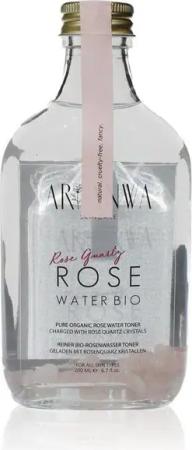 ARI ANWA Skincare Gesichtswasser Rosenwasser Bio mit Rosenquarz, Natürliches Gesichtswasser