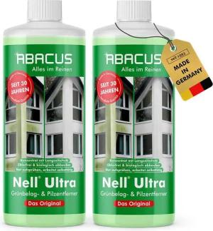 ABACUS Nell Ultra Algenentferner, Grünbelagentferner, Flechtenentferner Grünbelagentferner (Bekannt aus QVC, [- Ergiebiges Konzentrat Selbsttätig mit Langzeitschutz)