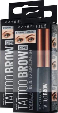 MAYBELLINE NEW YORK Augenbrauen-Gel Tattoo Brow, 2-tlg., mit langem Farbeffekt