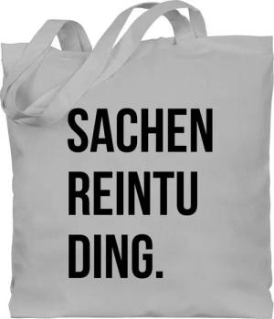 Shirtracer Umhängetasche Sachenreintuding schwarz, Stoffbeutel Festival Outfit