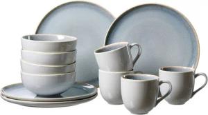 Ritzenhoff & Breker Kombiservice Geschirr-Set, Service Skagen Stone (12-tlg), 4 Personen, Porzellan, Reaktivglasur, 12 Teile, für 4 Personen