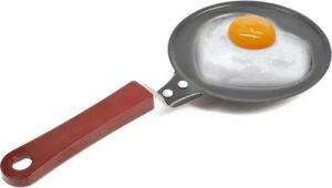 Goods+Gadgets Bratpfanne Eier-Pfanne mit Herz-Form, Edelstahl (Mini Pfanne), Antihaftbeschichtung
