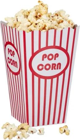 relaxdays Snackschale Popcorntüten 48 Stück, Pappe