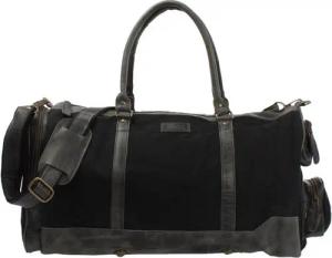 LECONI Reisetasche Weekender Sporttasche Damen Herren Leder Canvas LE2017