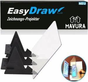 MAVURA Malvorlage EasyDraw Zeichnungsprojektor Zeichenprojektor Zeichenbrett, Optisches Kopierwerkzeug Painting Sketch Assistant