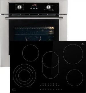 KKT KOLBE Backofen-Set Backofen und Kochfeld SET8810KK77RL, mit 2-fach Teleskopauszug, Herdset / Heißluft / Einbaubackofen / Kochmulde
