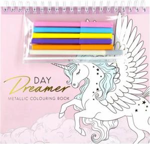 Sarcia.eu Malvorlage Day Dreamer Einhorn Kreativset Malvorlagen, Sticker, Farbstifte